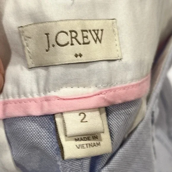 J Crew Women Pants Size 2 Chino Cropped Tapered Pockets Low Rise Nautical - Picture 2 of 6